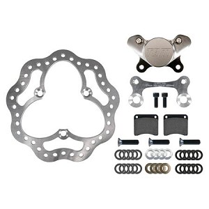 Left Front Sprint Car and Midget 10.25" Rotor Brake Kit by TBM 001-0306-2