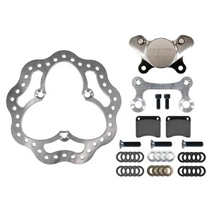 Left Front Sprint Car and Midget 10.75" Rotor Brake Kit by TBM 001-0305