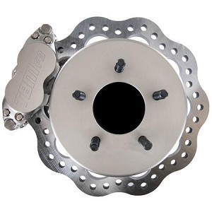 1999-18 Silverado 5x4.75 and 5x5 lug pattern Medium Duty 4 piston Drag Racing Front Brake Kit (Reusing Factory Modified Hubs) 001-0291-1