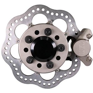 2015-23 Ford Mustang S550 F1 2 Piston Front Drag Racing Brakes (Reusing Factory Hubs) 001-0248